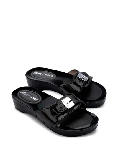 Melissa X Scholl Pescura Platform Slide Sandal In Black