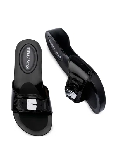 Melissa X Scholl Pescura Platform Slide Sandal In Black