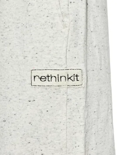 Rethinkit Studios Drawstring Label Trousers In Gray