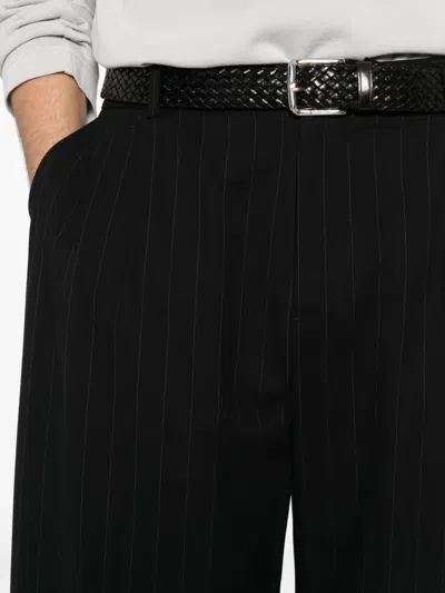 Thestroy Stripe-pattern Trousers In Black