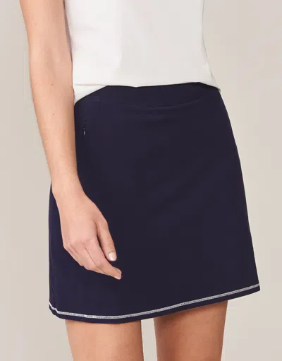 Spartina 449 Jersey Skort In Navy In Blue