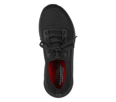 Skechers Wide Width Ultra Flex 3.0 Jinie Work Sneaker In Black