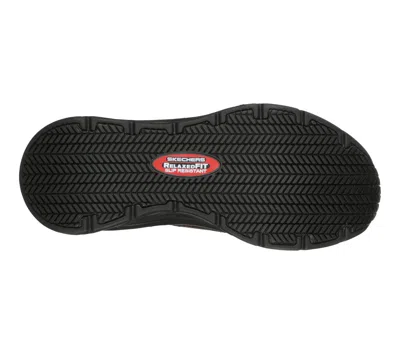 Skechers Wide Width Ultra Flex 3.0 Jinie Work Sneaker In Black