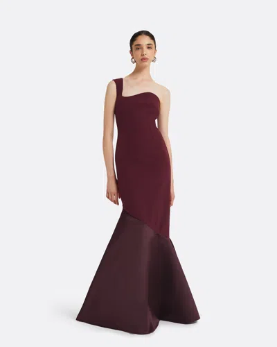Safiyaa London Banu Wine Long Dress