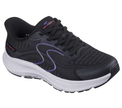 Skechers Hands Free Slip-ins Go Run Consistent 2.0 Lockhart Womens Running Shoes In Black