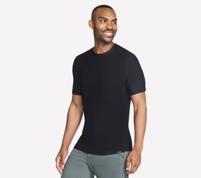 Skechers Men's Go Dri All Day Solid T-shirt In Black