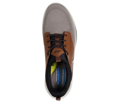 Skechers Wide Width Slade Breyer Sneaker In Brown