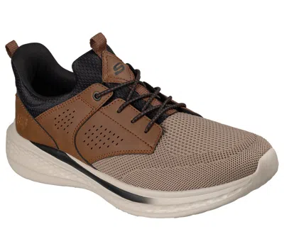 Skechers Wide Width Slade Breyer Sneaker In Brown