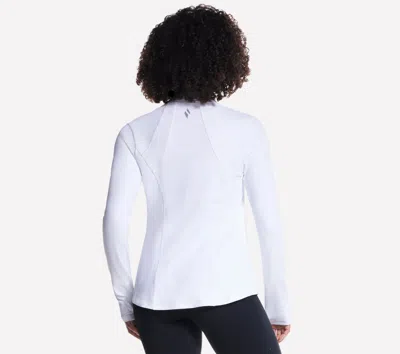 Skechers Hoodless Hoodie Go Walk Everywhere Jacket In White