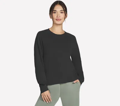 Skechers Skechluxe Elevate Crewneck Tee In Black
