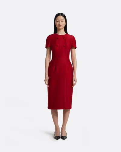 Safiyaa London Kamari Midi Dress In Radiant Red
