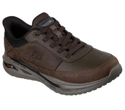 Skechers Arch Fit Orvan Moxley Oxford In Brown
