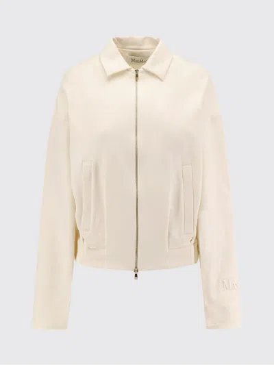 Max Mara Argenta Silk And Cotton Sweatshirt In White
