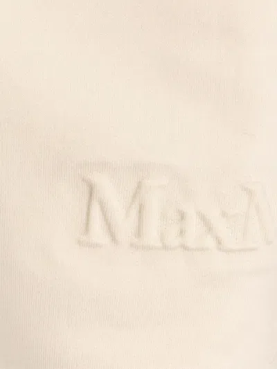Max Mara Argenta Silk And Cotton Sweatshirt In White
