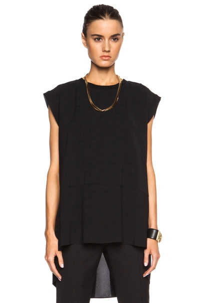 By Malene Birger Grimos Tie-front Stretch-crepe Jumpsuit In Black