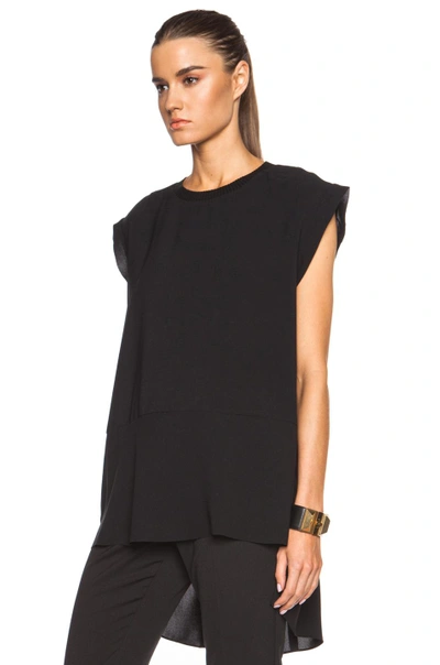 Shop By Malene Birger Annomi Poly Top In Black
