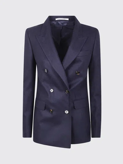 Tagliatore Double-breasted Blazer In Blue