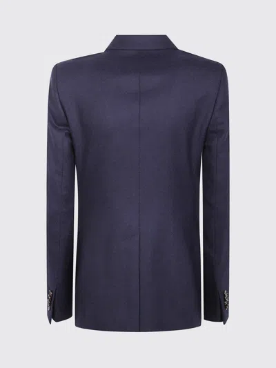 Tagliatore Double-breasted Blazer In Blue