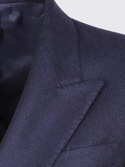 Tagliatore Double-breasted Blazer In Blue