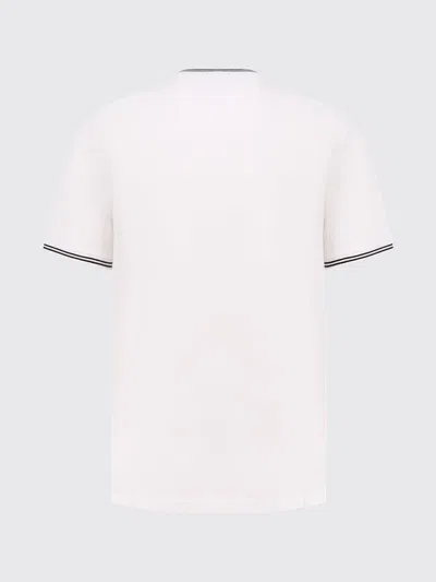Hugo Boss Mens White Striped-trim Regular-fit Cotton-jersey T-shirt Xxl