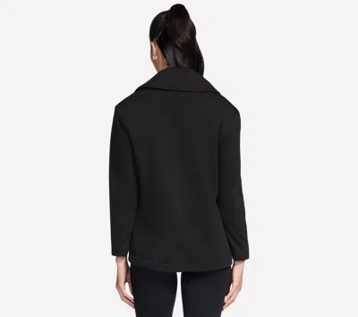 Skechers Go Snuggle Tunic Fullzip Jacket In Black