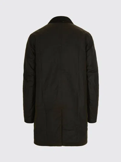 Barbour Cotton Buttoned Coat In Brown