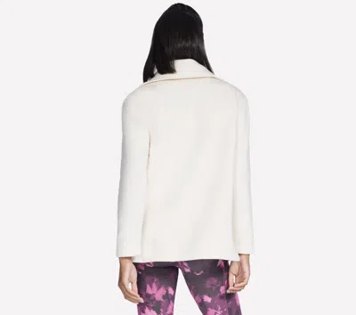 Skechers Go Snuggle Tunic Fullzip Jacket In White