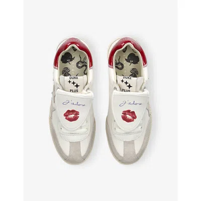 Duke & Dexter Printed Icon Sneakers In Multi