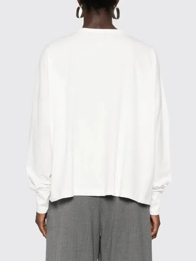 Studio Nicholson Loop Oversized Mercerized Cotton Jersey Tee In White