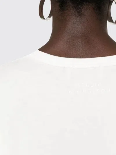 Studio Nicholson Loop Oversized Mercerized Cotton Jersey Tee In White