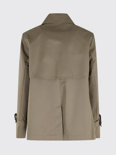 Weekend Max Mara Button Double-breasted Coat In Brown