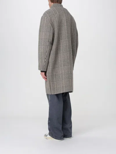 Isabel Marant Franco Checked Single-breasted Coat In Gray