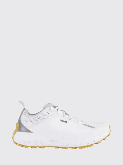 Norda Arnitel White Trail Running Sneaker In Animal Print