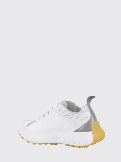 Norda Arnitel White Trail Running Sneaker In Animal Print