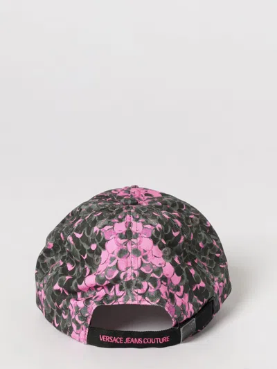 Versace Jeans Couture Patterned Cap Hat In Purple