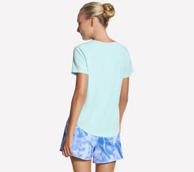 Skechers Stripe Peformance T-shirt In White