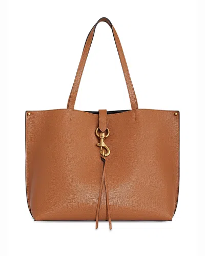 Rebecca Minkoff Megan Large Pebbled Leather Tote In Brown