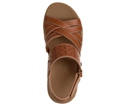 Skechers Arch Fit Beverlee 2.0 Natural Era Wedge Sandal In Brown