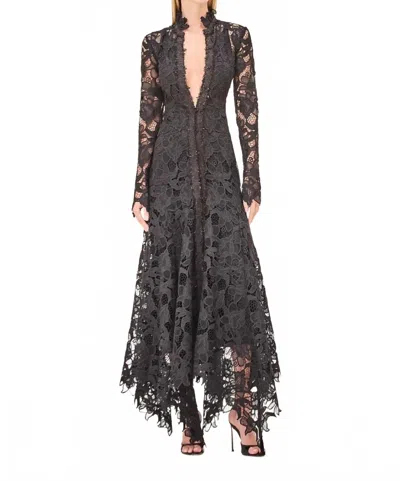 Alexis Camila Long Sleeve Midi Dress In Black