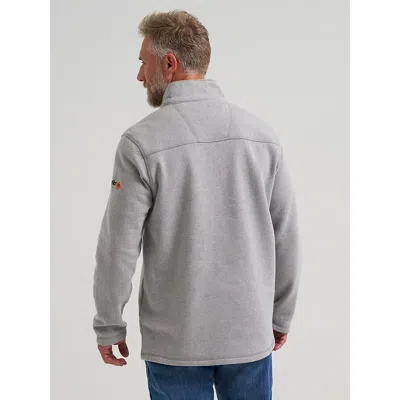 Wrangler ® Fr Flame-resistant Quarter Zip Pullover In Grey Heather In Gray