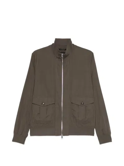 Montecore Flap-pocket Zipped Jacket In Brown