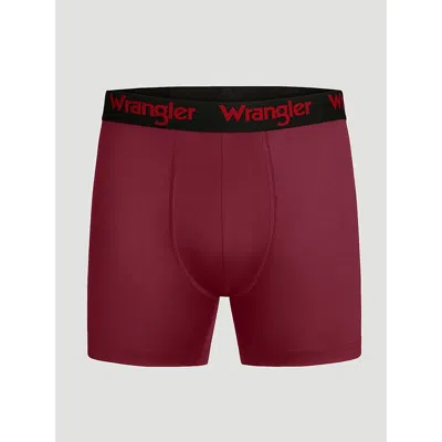 Wrangler Men's Stretch Performance Boxer Brief (3-pack) In Black/red/grey In Multi
