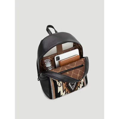 Wrangler Tapestry Backpack In Black In Black