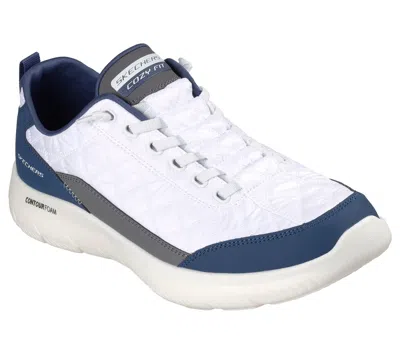 Skechers Hands Free Slip-ins Contour Foam Cozy Fit Mens Slip-on Walking Shoes In White