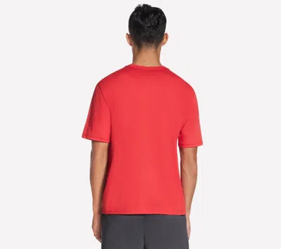 Skechers Men's Split T-shirt In Red