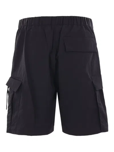 Herno Technical Cargo Shorts In Black