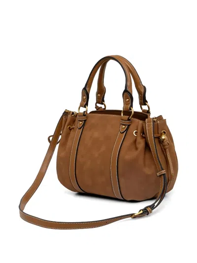 Liu •jo Drawstring Top Handle Satchel In Brown