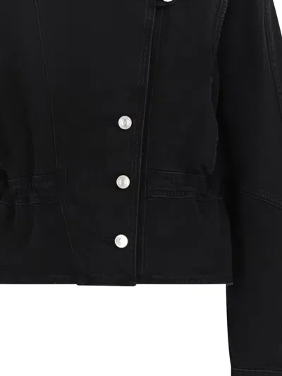 Isabel Marant Button-up Denim Jacket In Black
