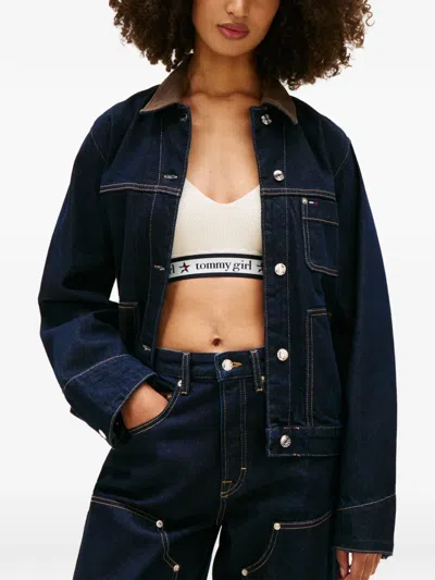 Tommy Hilfiger Patch-pocket Jacket In Blue