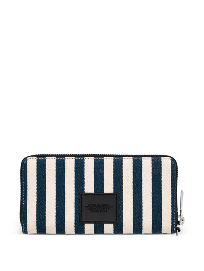 Marc Jacobs The Stripe Canvas Continental Wallet In Multi